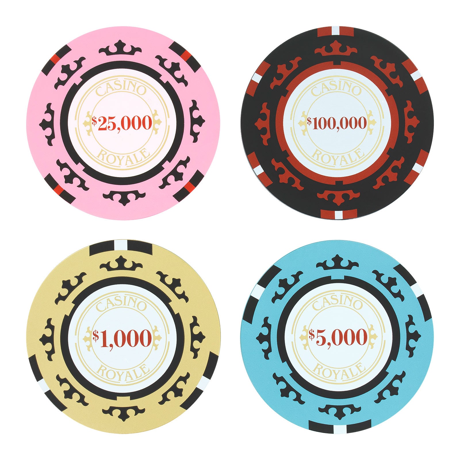 Produktbild James Bond - Casino Royale Poker Chip Untersetzer 4er Set