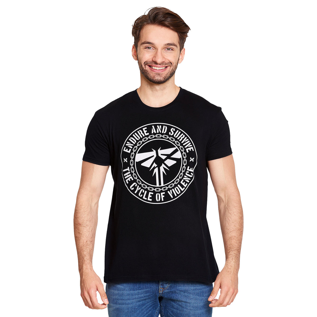 Image produit T-shirt Endure and Survive pour les fans de The Last of Us noir