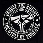 Image produit T-shirt Endure and Survive pour les fans de The Last of Us noir