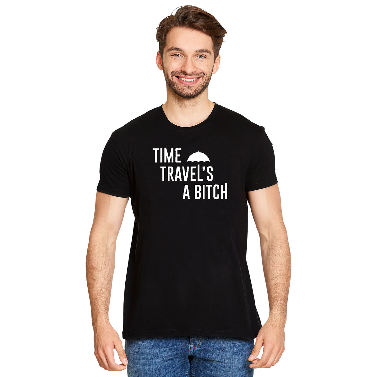 Produktbild Time Travel's a Bitch T-Shirt für The Umbrella Academy Fans