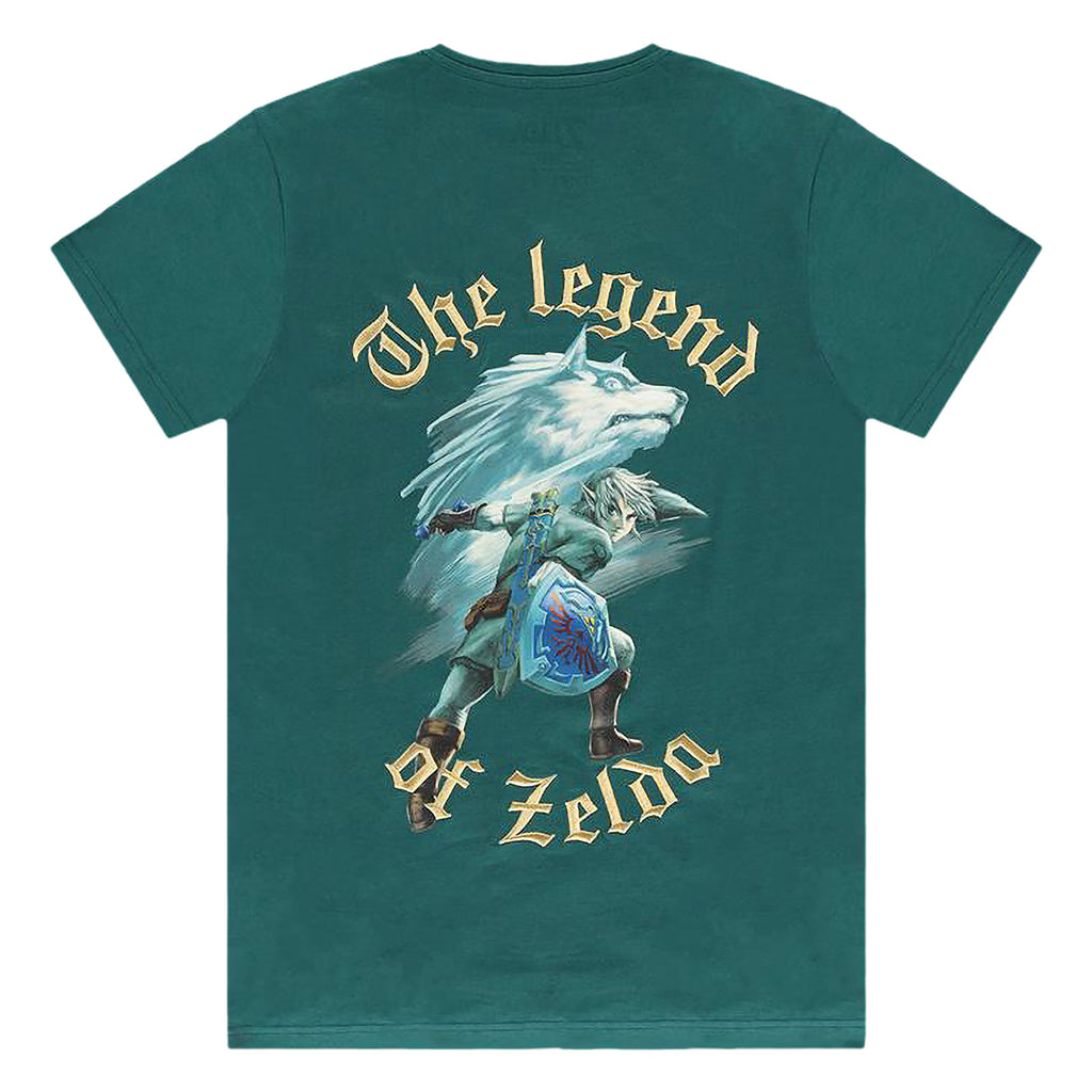 Productafbeelding Zelda - Link met Wolf-Link T-shirt turquoise