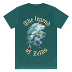 Productafbeelding Zelda - Link met Wolf-Link T-shirt turquoise