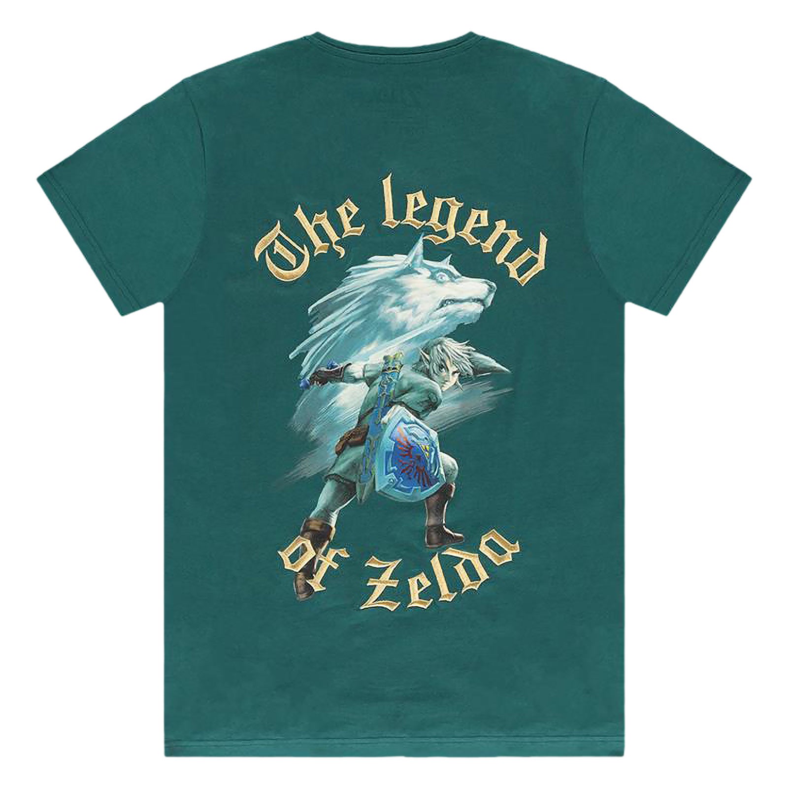 Productafbeelding Zelda - Link met Wolf-Link T-shirt turquoise