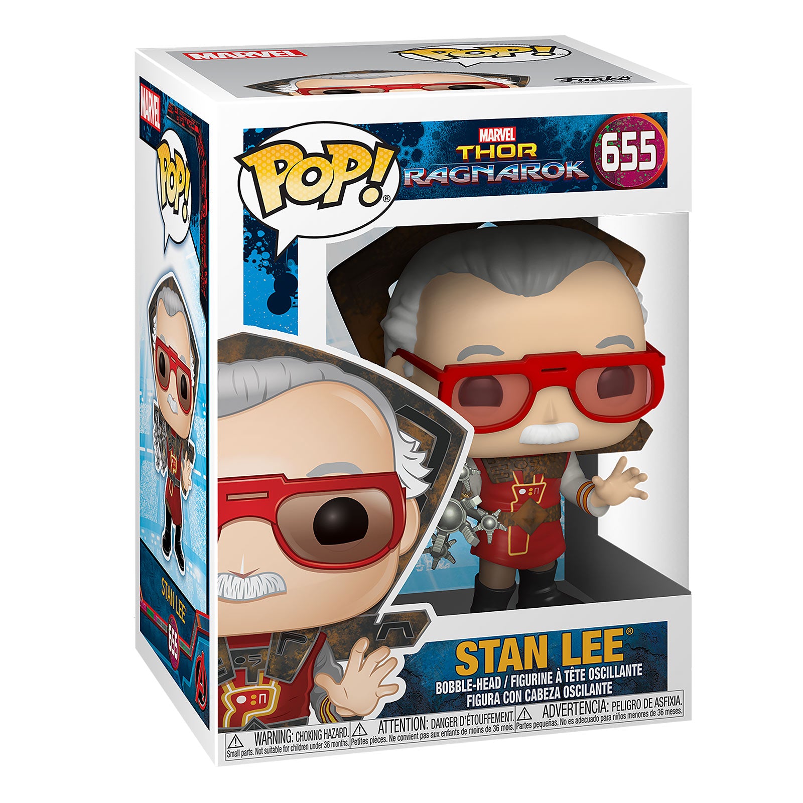 Image produit Thor - Stan Lee en tenue de Ragnarok Figurine Funko Pop à tête branlante