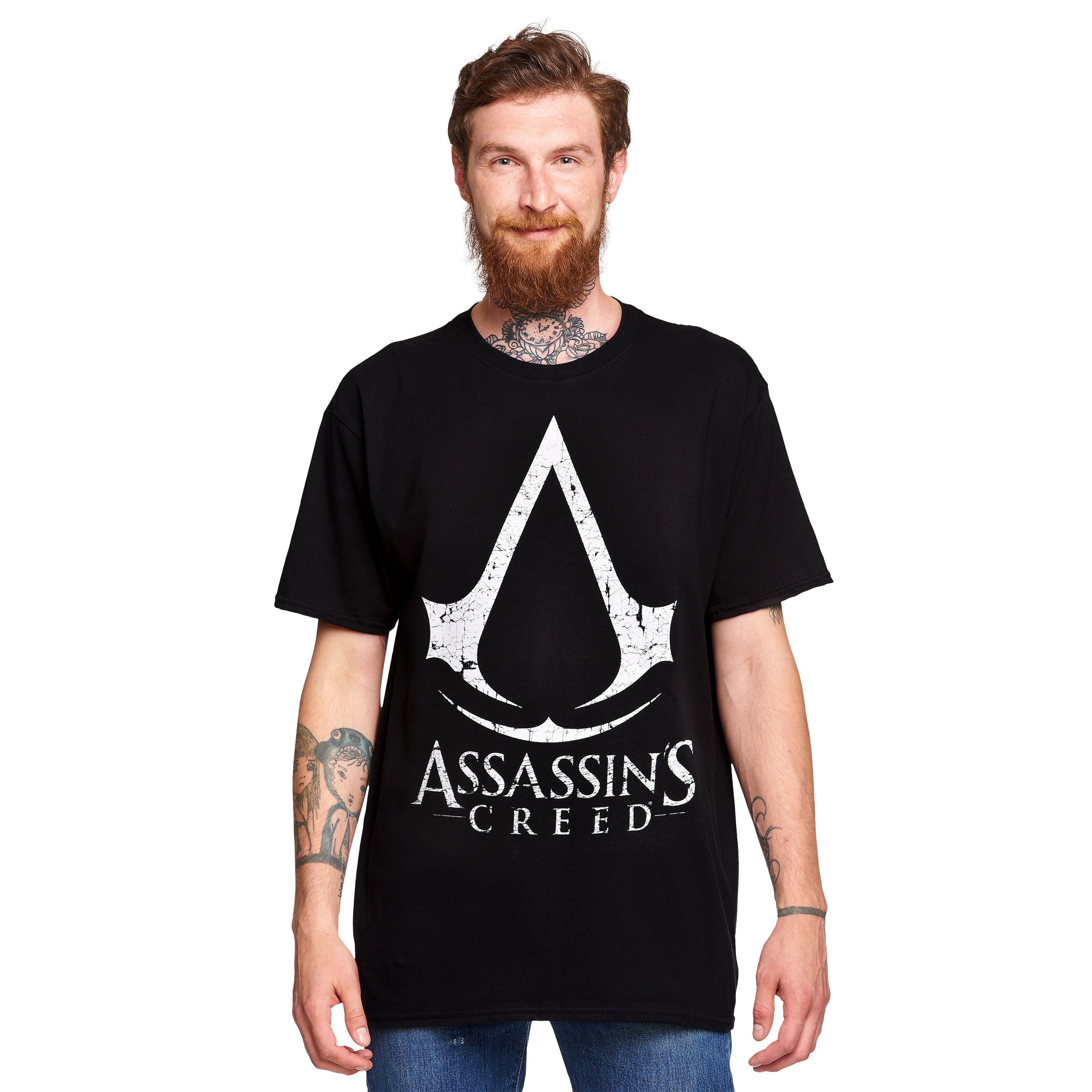 Produktbild Assassin's Creed - Cracked Logo T-Shirt schwarz