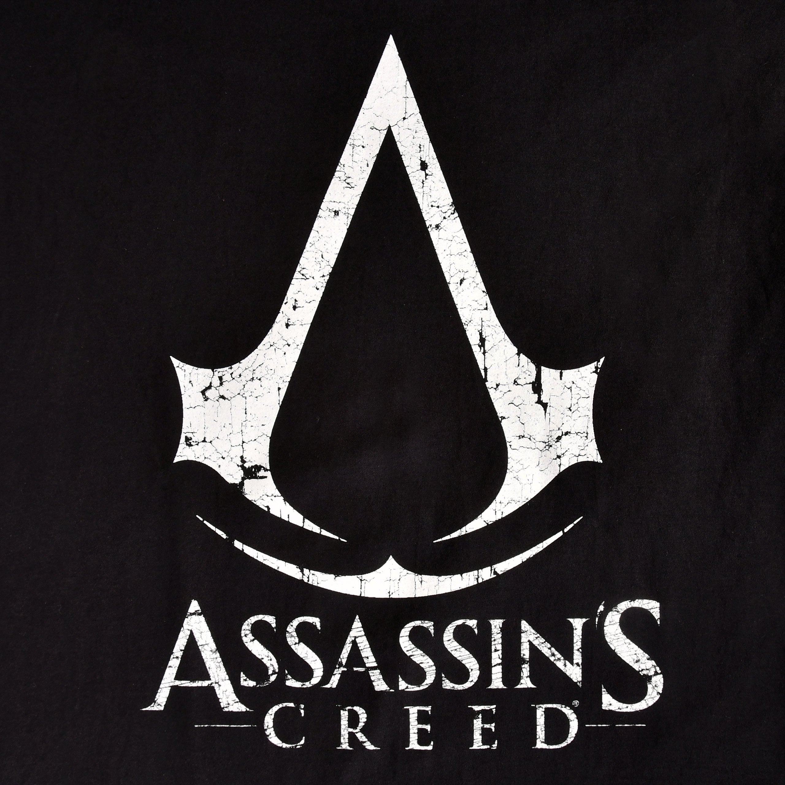 Produktbild Assassin's Creed - Cracked Logo T-Shirt schwarz