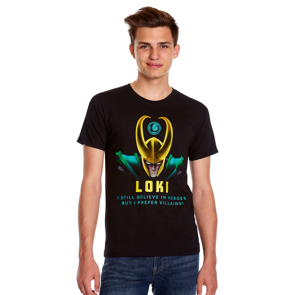 Productafbeelding Loki - Ik Geef de Voorkeur aan Schurken T-Shirt zwart