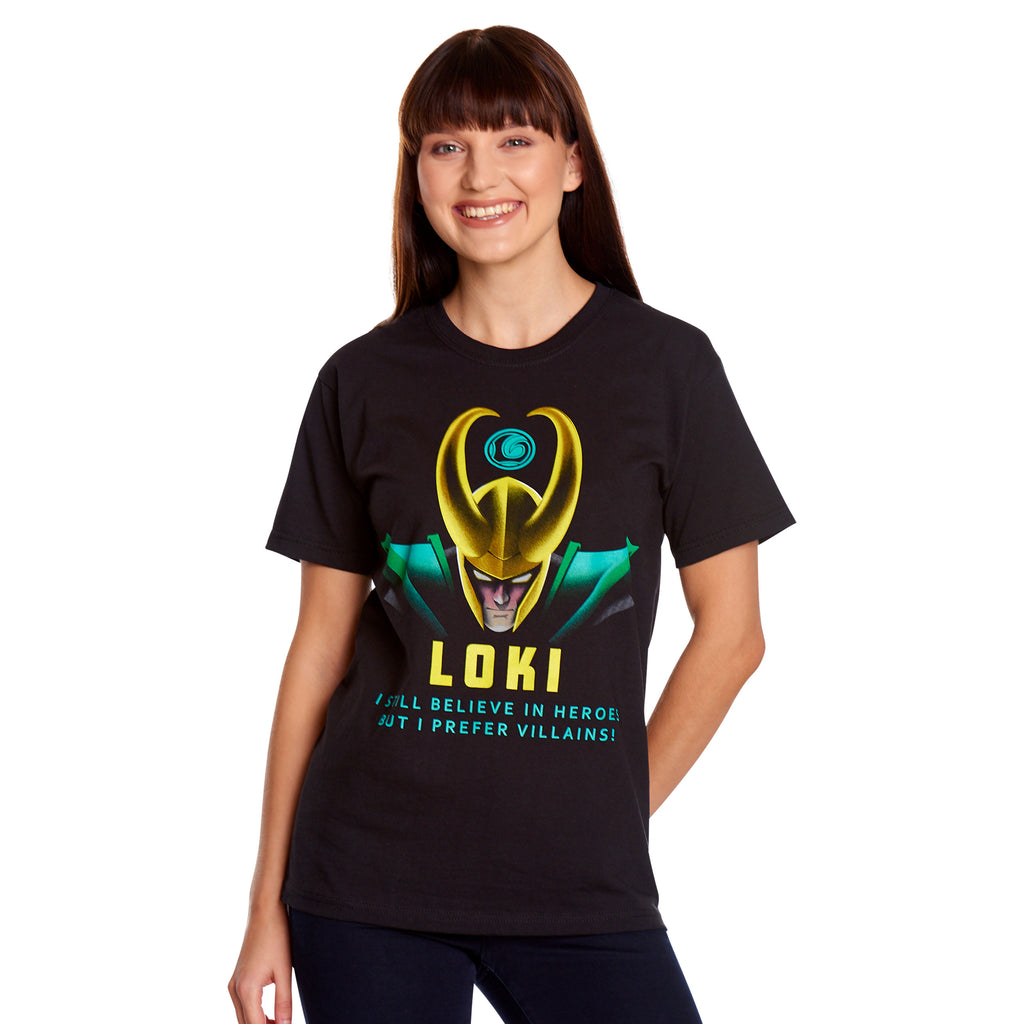 Productafbeelding Loki - Ik Geef de Voorkeur aan Schurken T-Shirt zwart