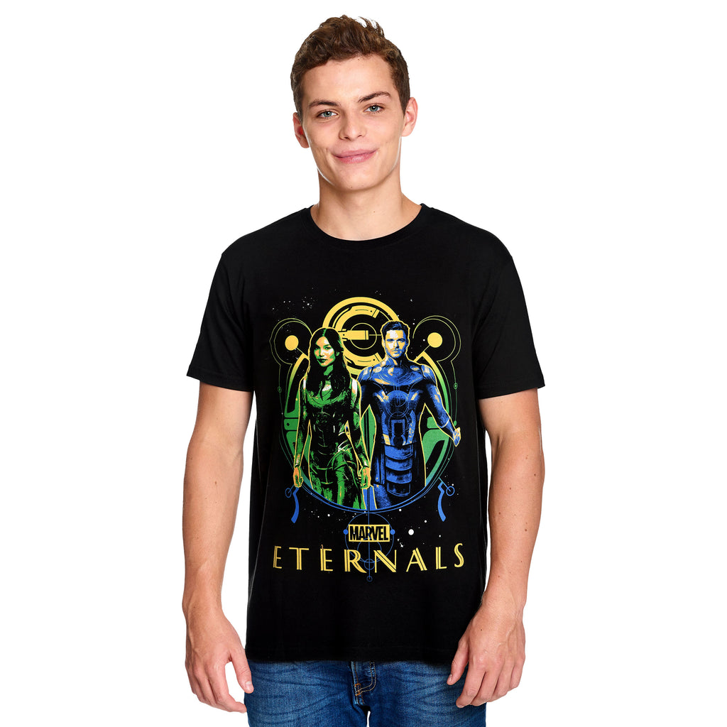 Image produit Eternals - T-shirt noir Ikaris & Sersi