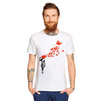 Productafbeelding Banksy - Meisje en Vlinders T-shirt Wit
