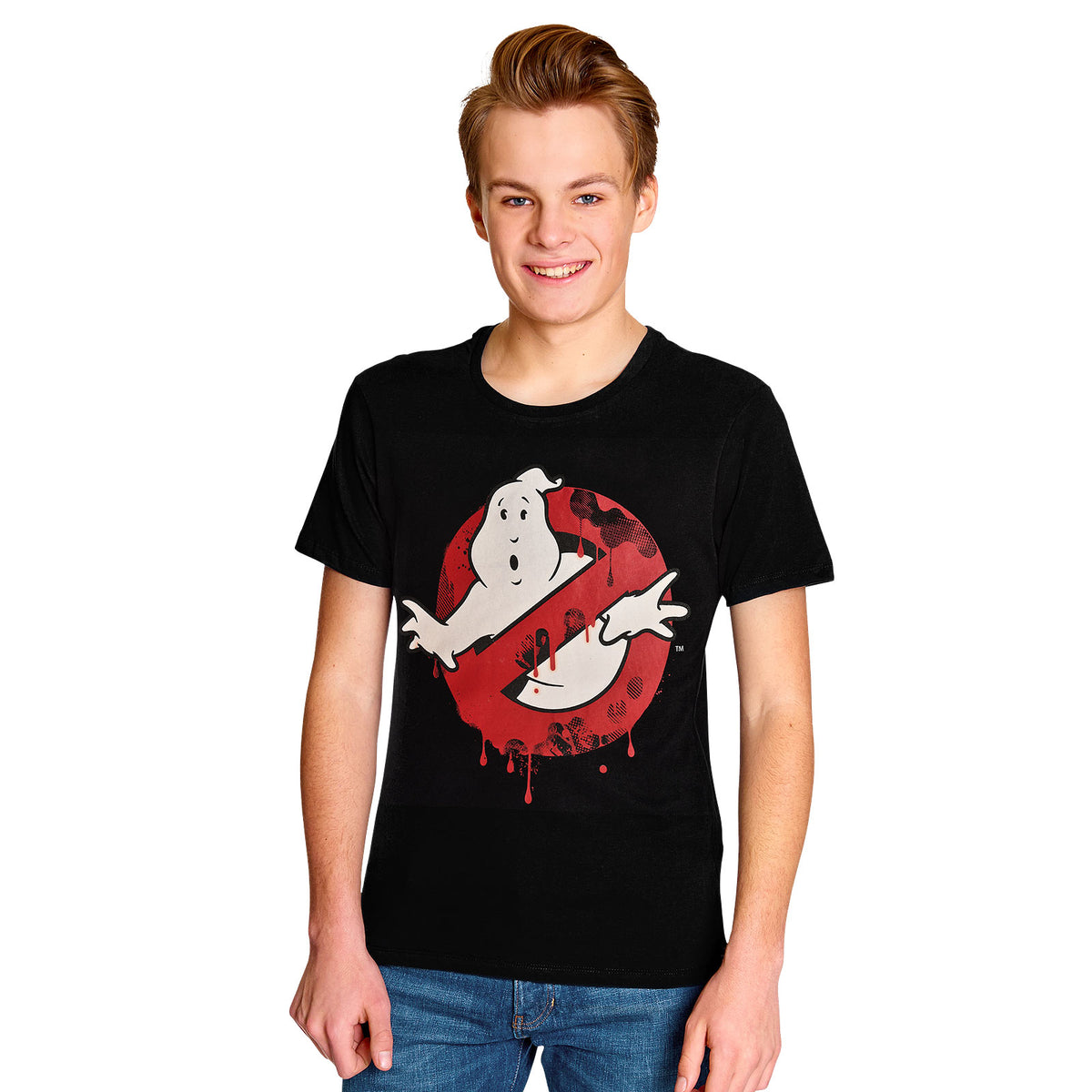 Productafbeelding Ghostbusters - Glow in the Dark Logo T-Shirt Zwart