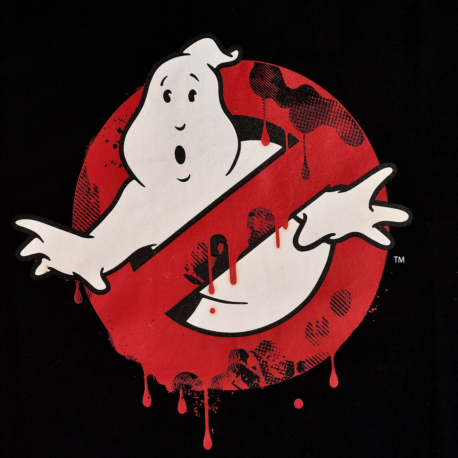 Productafbeelding Ghostbusters - Glow in the Dark Logo T-Shirt Zwart