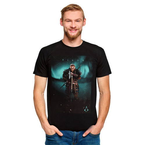 Image produit Assassin's Creed - T-Shirt Eivor Valhalla Noir