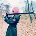 Image produit Réplique d'épée à demi-lame avec fourreau pour les fans de Attack on Titan