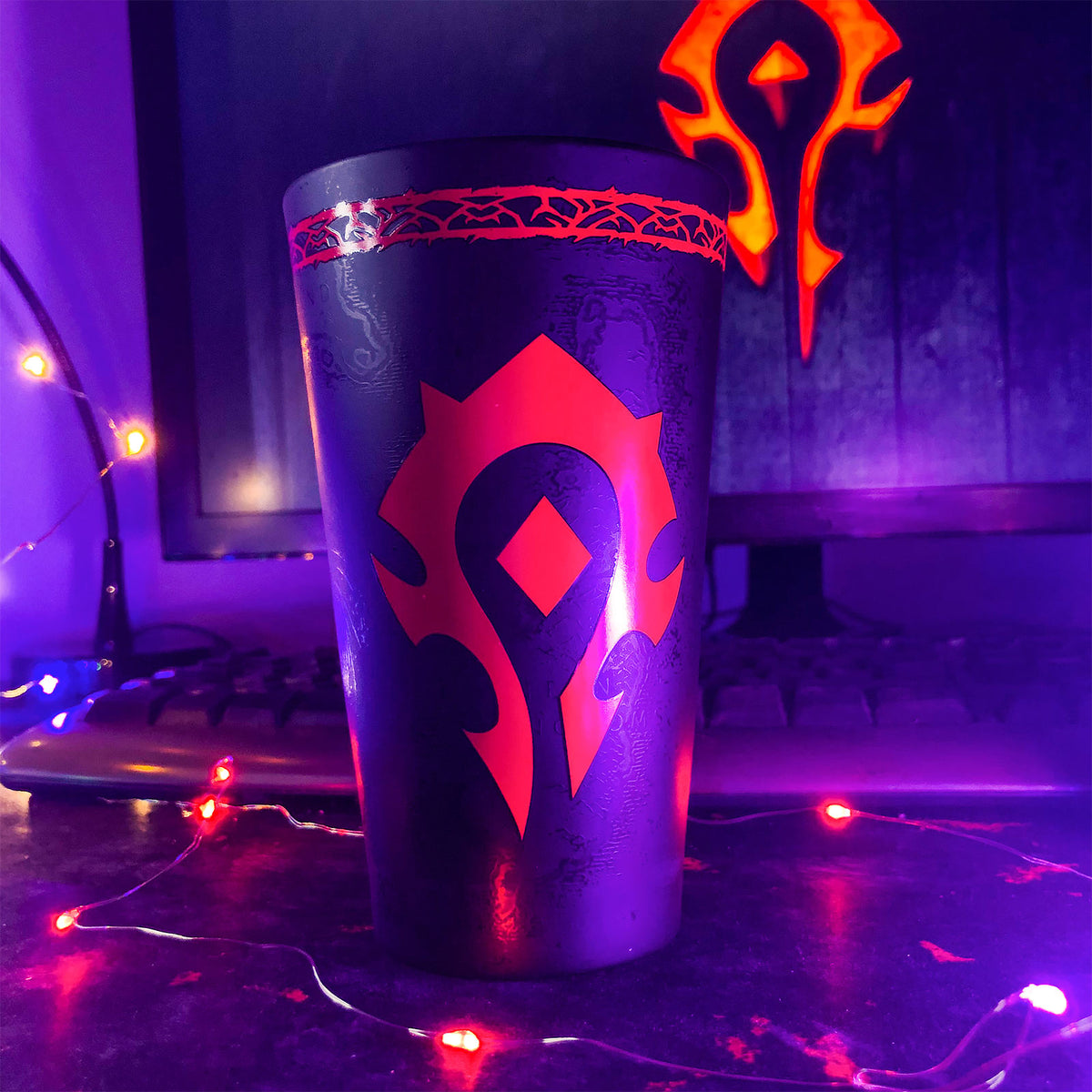 Productafbeelding World of Warcraft - Horde Wapenschild Glas