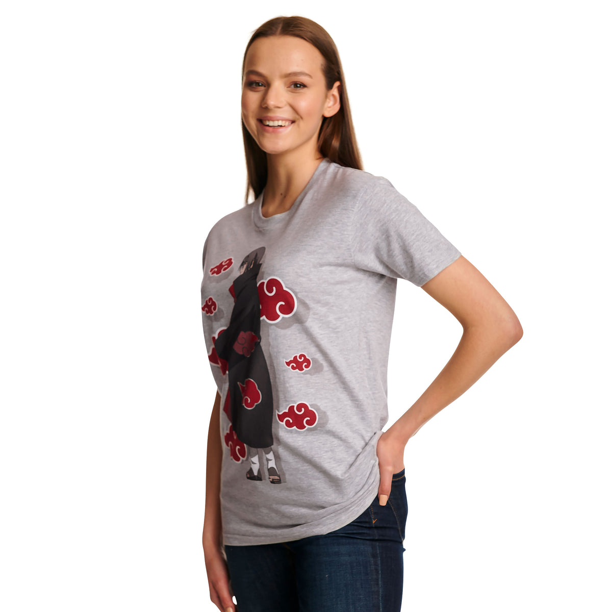 Produktbild Naruto - Itachi Akatsuki T-Shirt grau