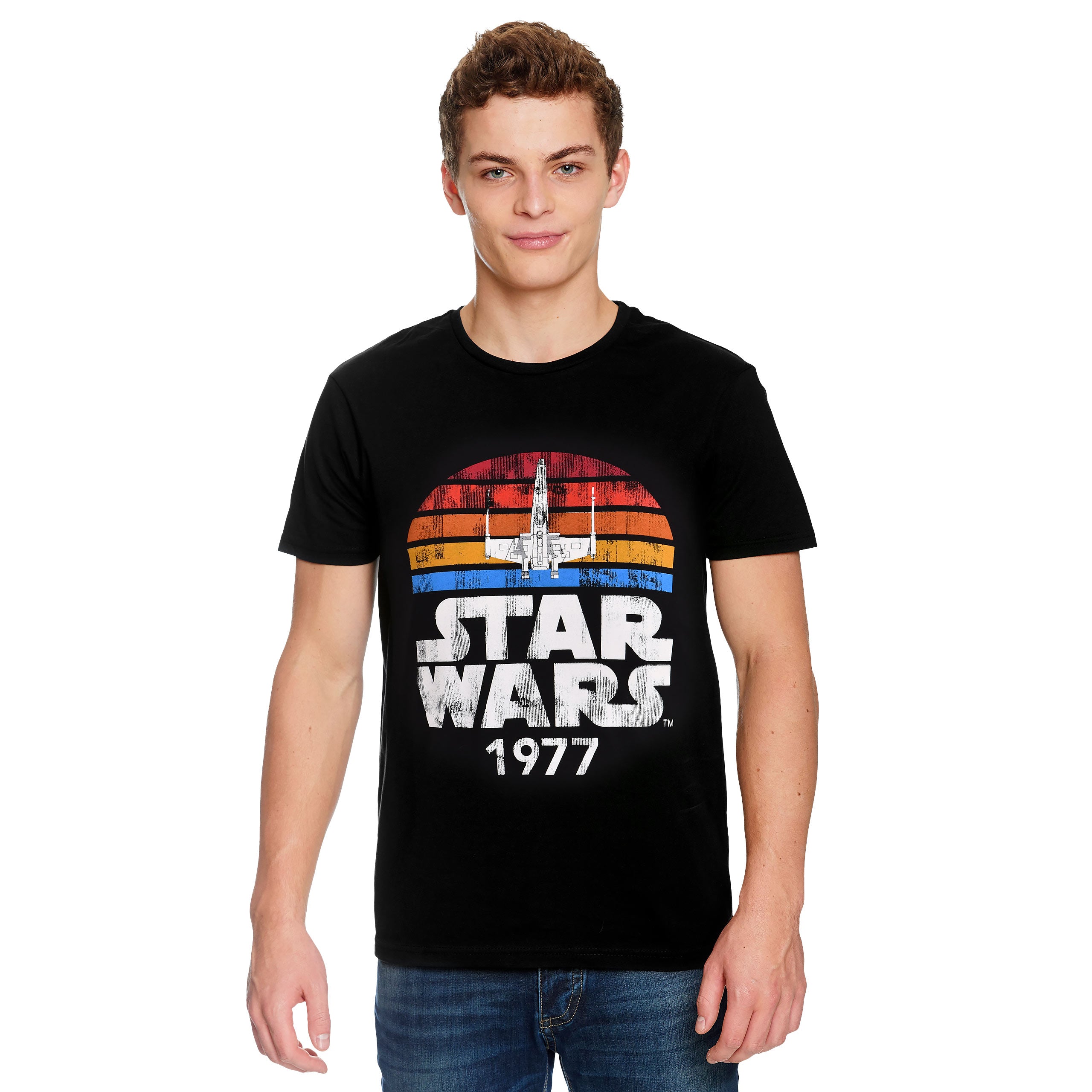 Productafbeelding Star Wars van 1977 Retro T-shirt zwart