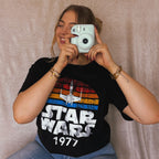 Productafbeelding Star Wars van 1977 Retro T-shirt zwart