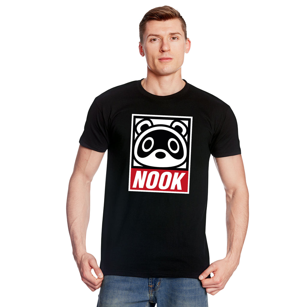 Image produit T-shirt Tom Nook pour les fans d'Animal Crossing noir