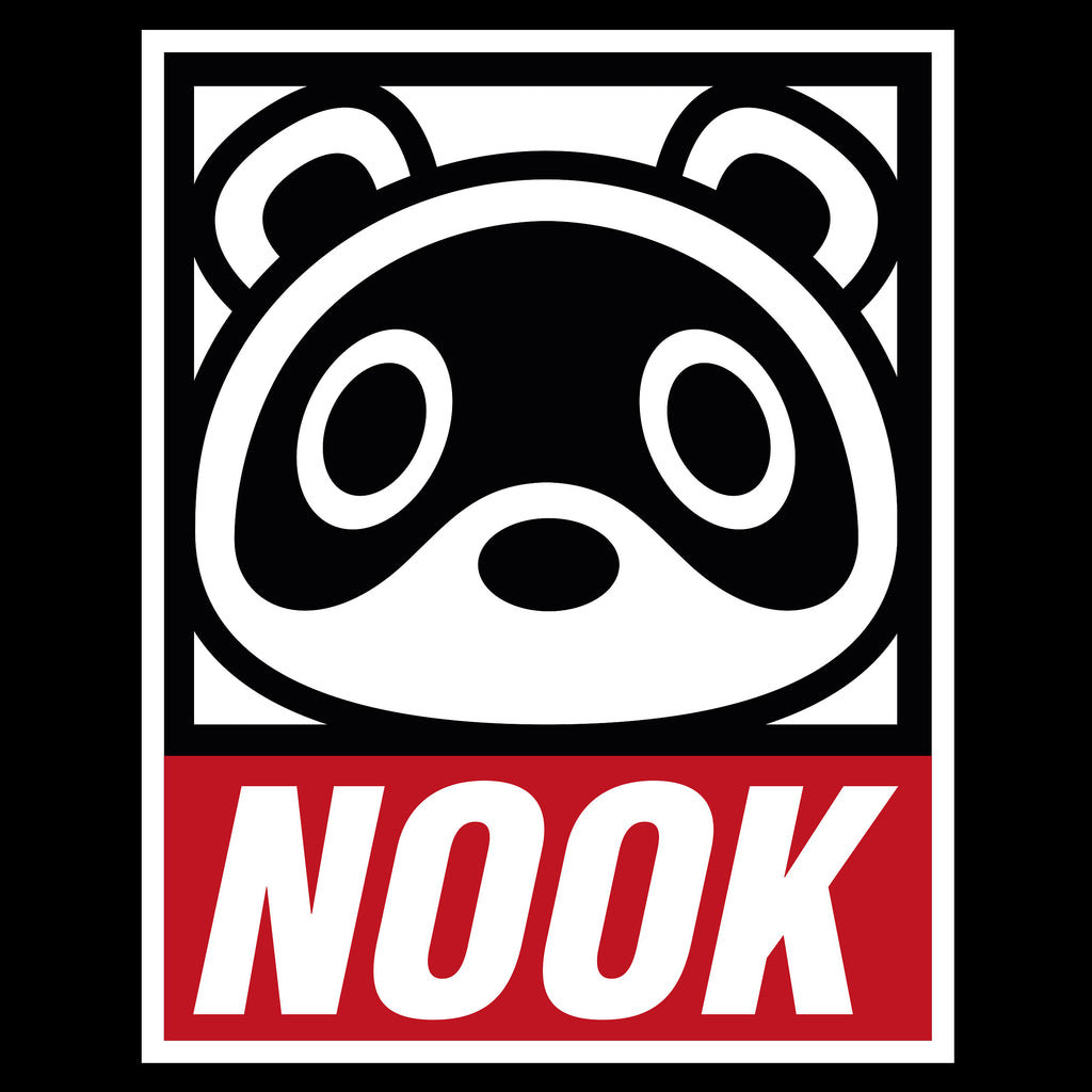 Image produit T-shirt Tom Nook pour les fans d'Animal Crossing noir