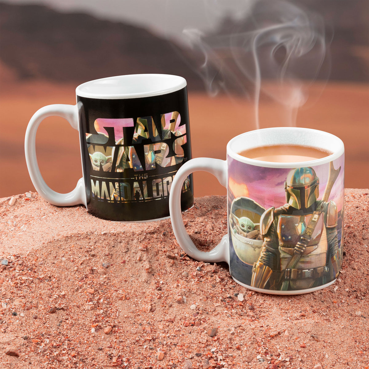 Productafbeelding De Mandalorian Collage Thermisch Effect Mok - Star Wars