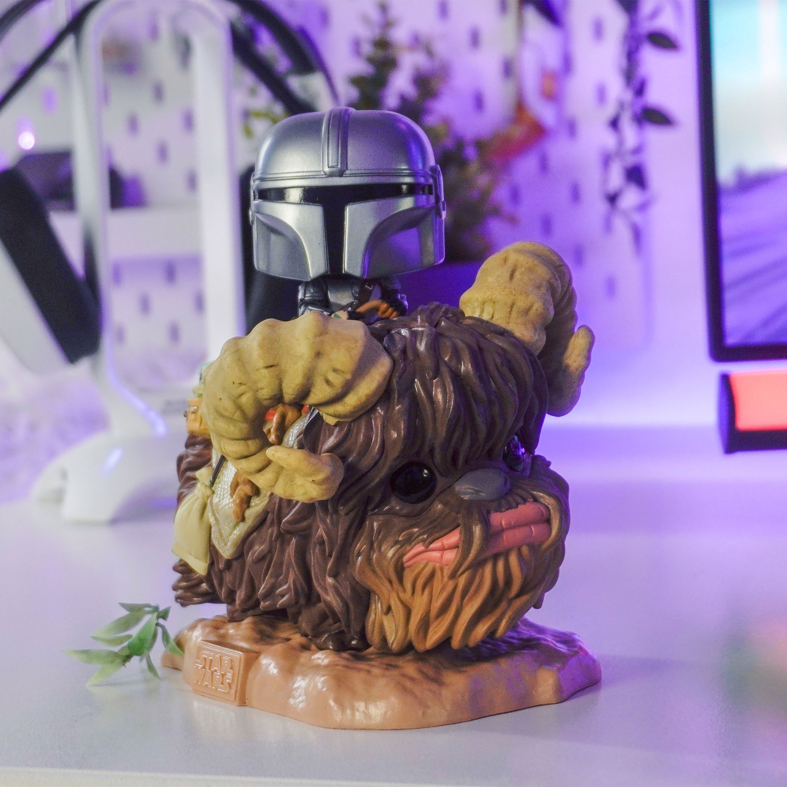 Image produit The Mandalorian avec The Child sur Bantha Figurine Funko Pop à tête branlante - Star Wars
