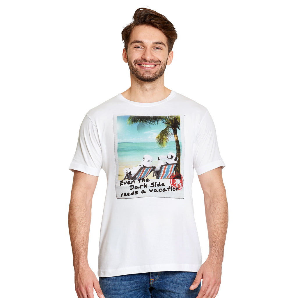 Productafbeelding Star Wars - Dark Side Vakantie T-Shirt wit