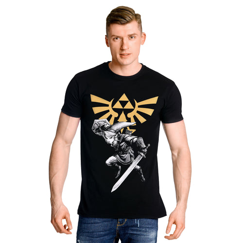 Productafbeelding Zelda - Link Battle T-shirt zwart