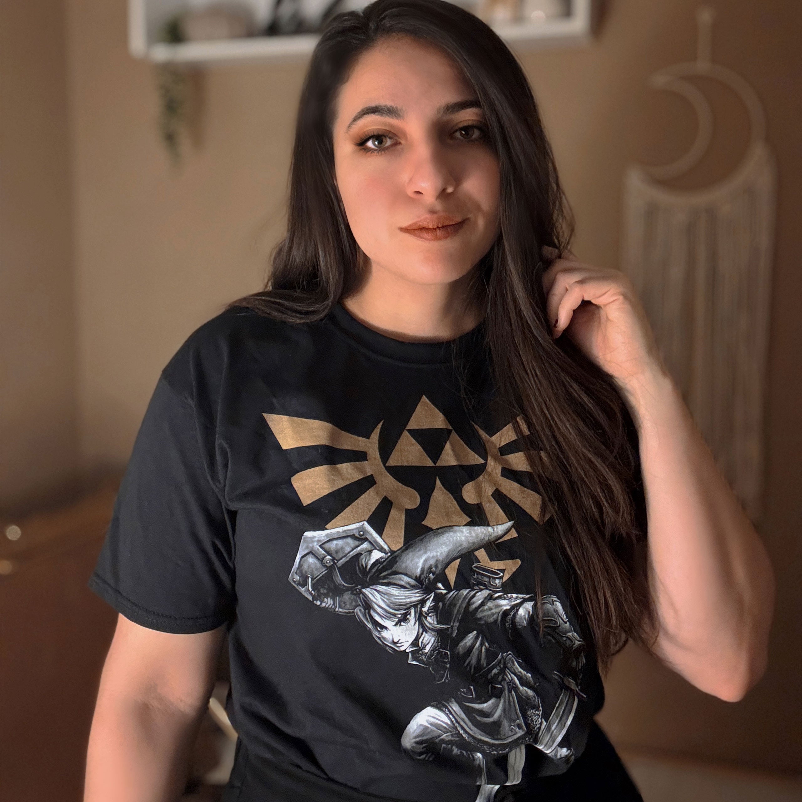 Productafbeelding Zelda - Link Battle T-shirt zwart