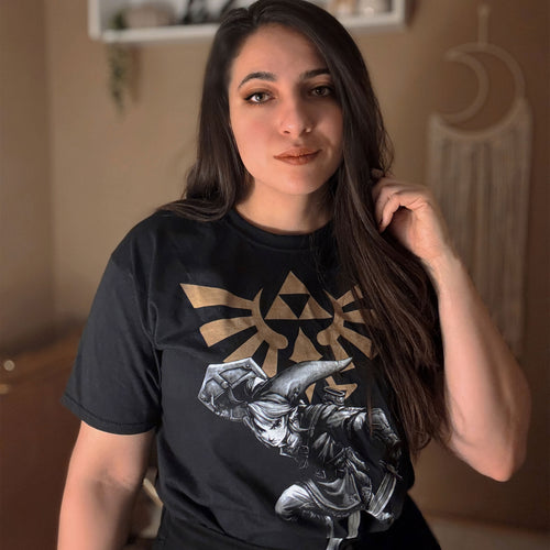 Productafbeelding Zelda - Link Battle T-shirt zwart