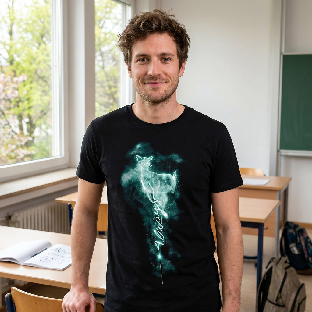 Image produit T-shirt Femme Snape Patronus Always Noir - Harry Potter