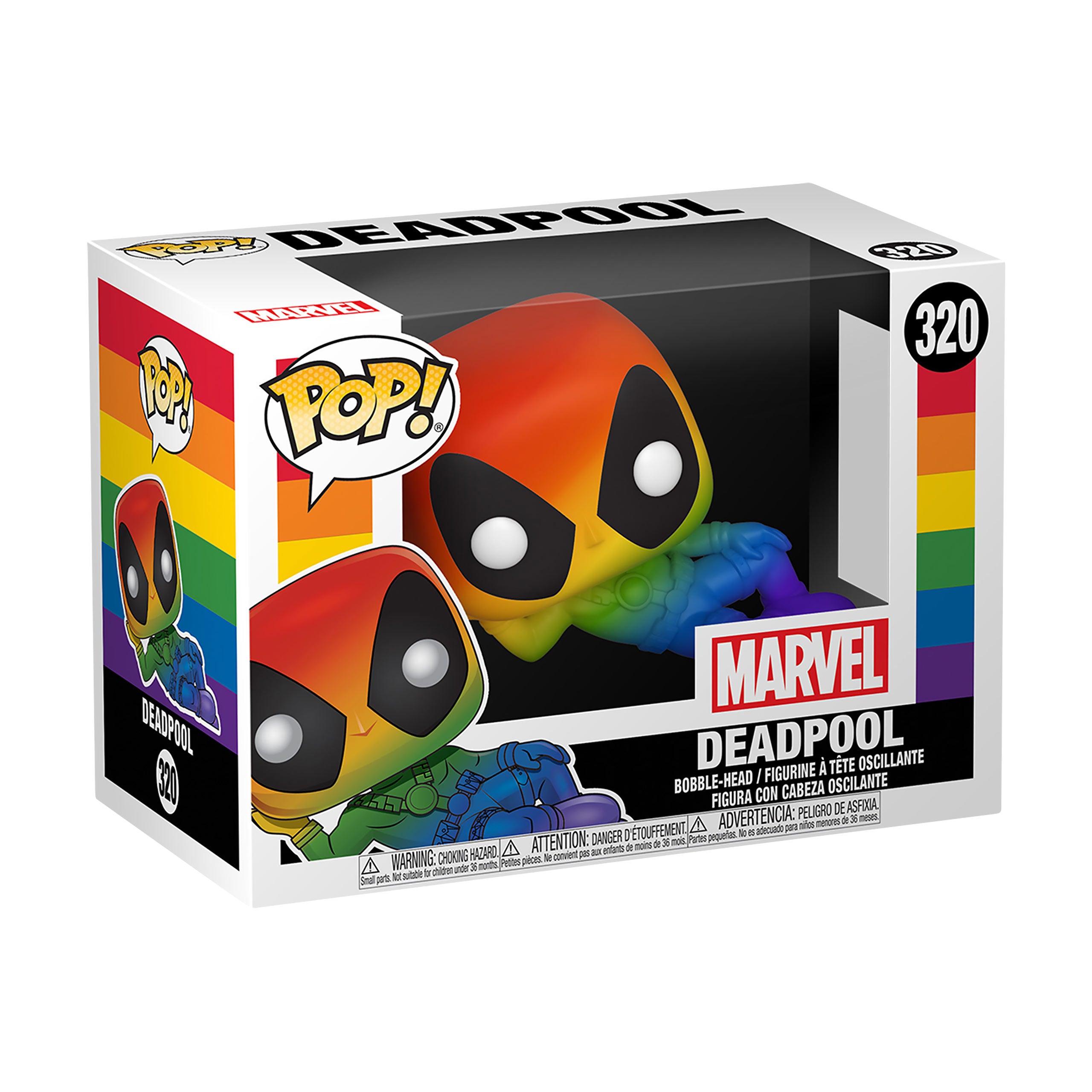 Produktbild Marvel - Deadpool Rainbow Funko Pop Wackelkopf-Figur