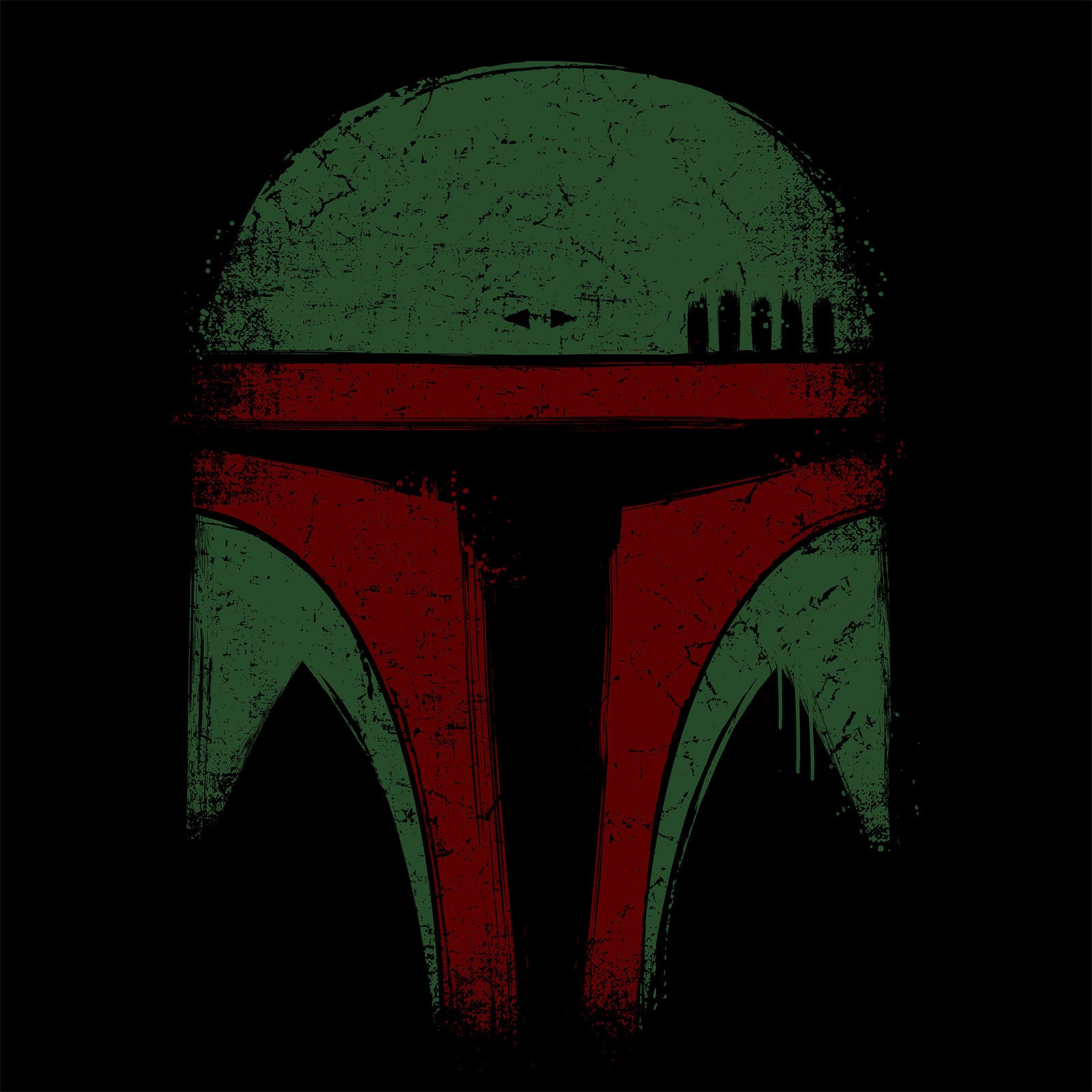 Image produit T-shirt Boba Face pour les fans de Star Wars noir