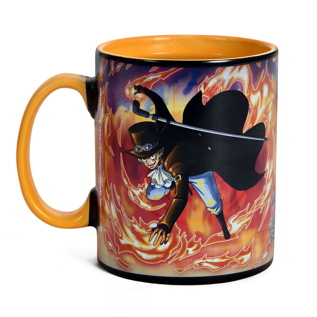 Productafbeelding One Piece - Sabo en Ruffy Thermo Effect Mok