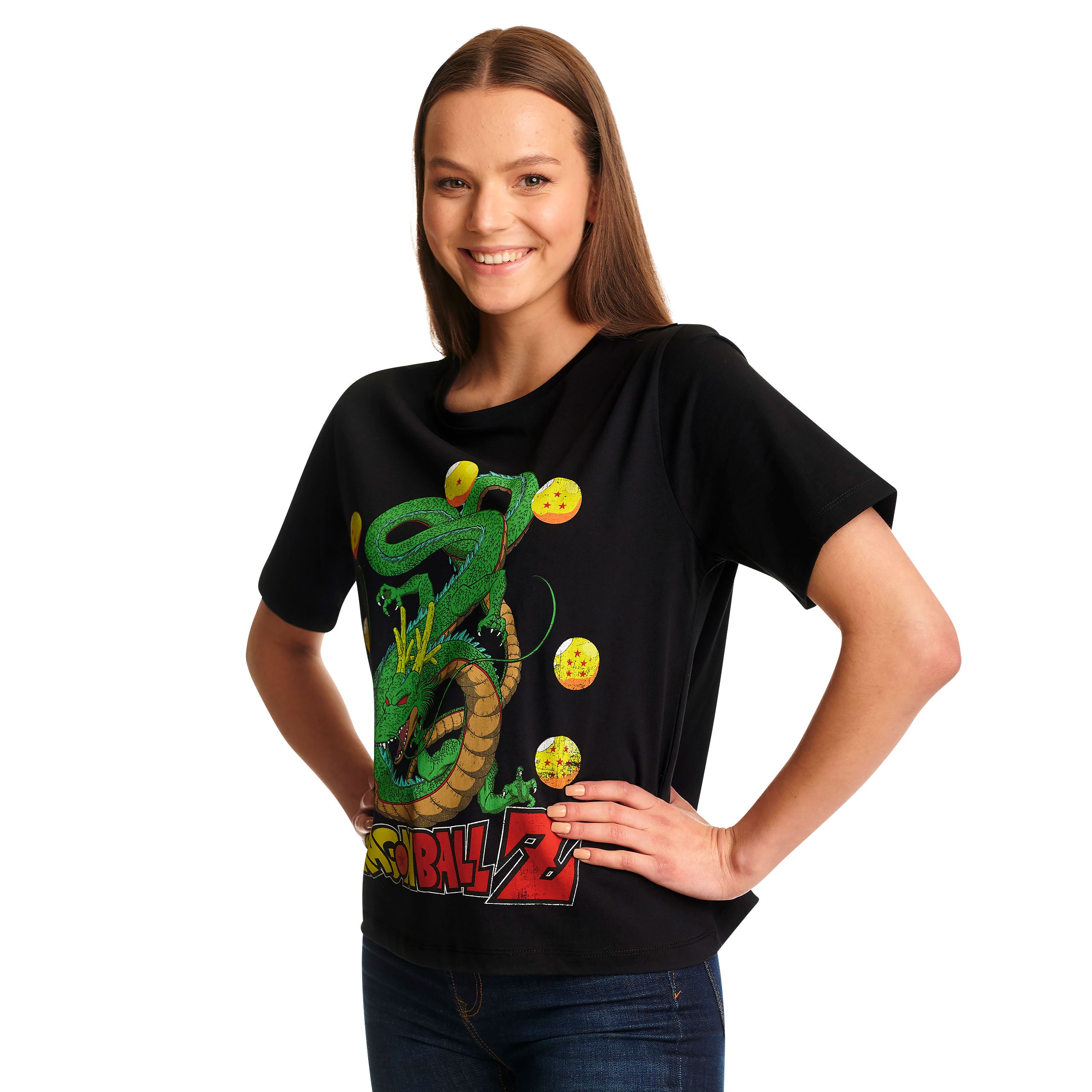 Productafbeelding Dragon Ball Z - Shenlong Dames T-Shirt Zwart