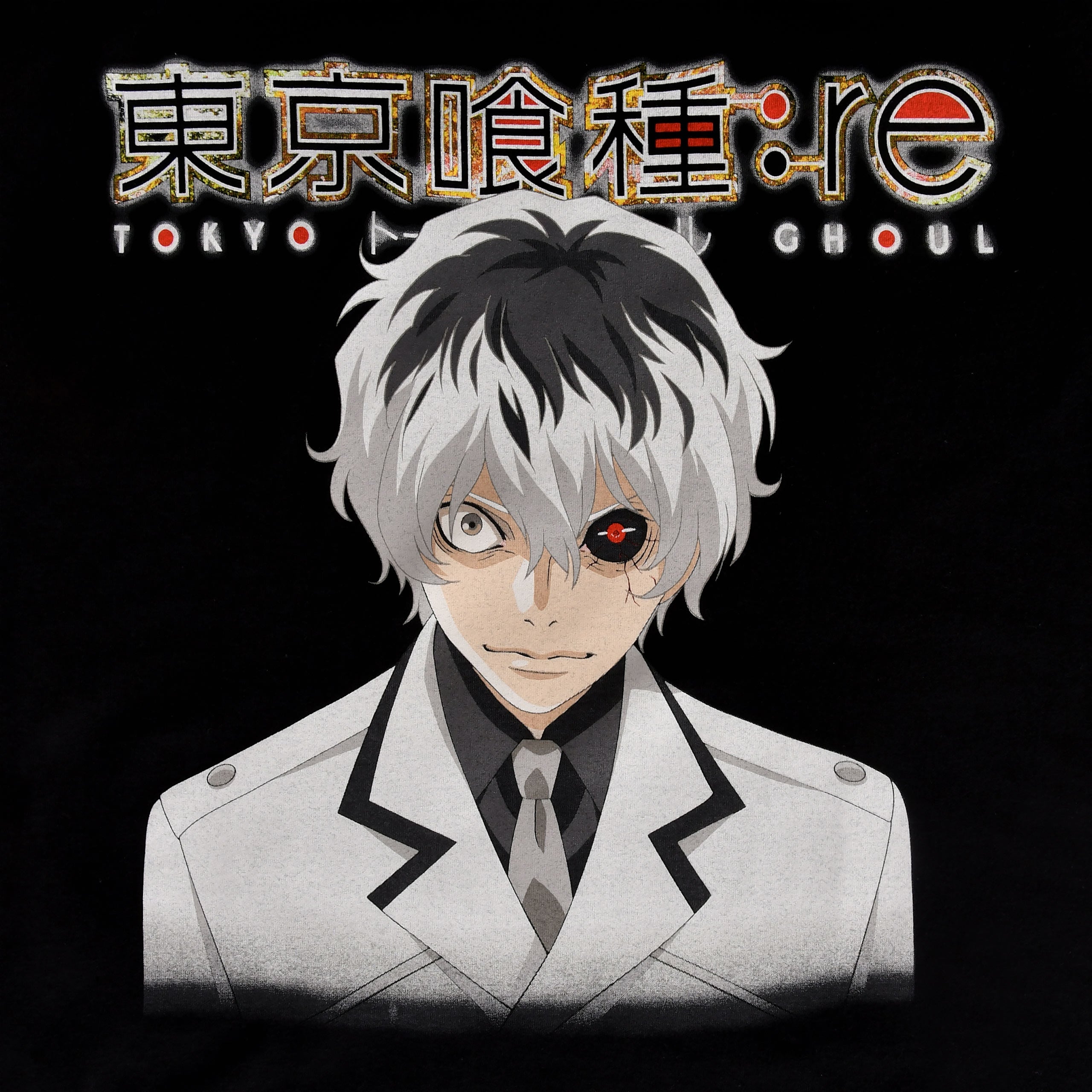Image produit Tokyo Ghoul - T-shirt noir Ken Kaneki avec Kakugan