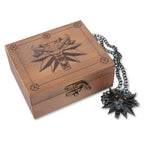 Image produit Witcher - Médaillon Wild Hunt avec yeux LED dans une boîte cadeau