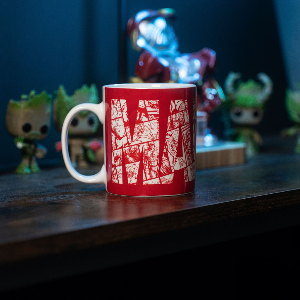 Image produit Marvel - Mug à effet thermique avec logo de bande dessinée