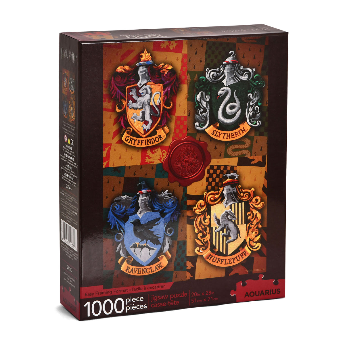 Productafbeelding Harry Potter - Hogwarts Huizenwapens Puzzel 1000 Stukjes