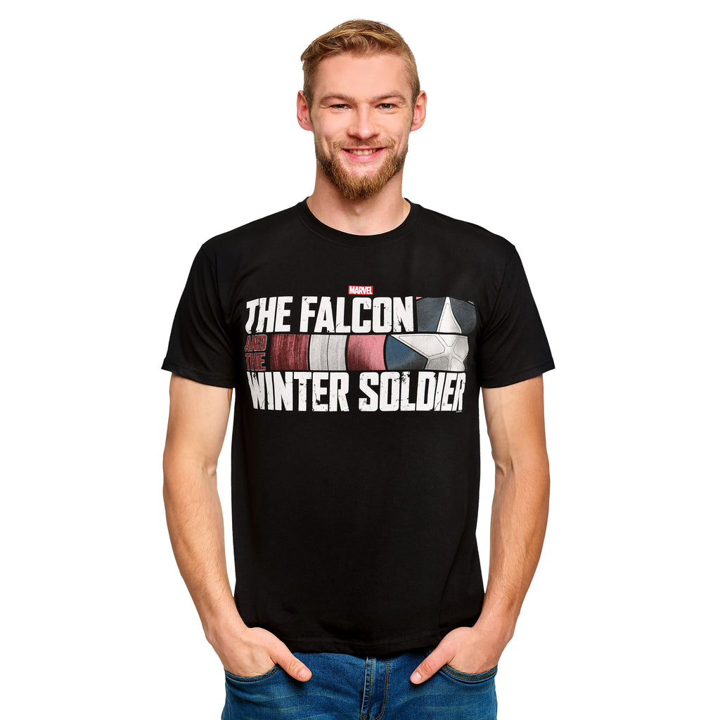 Image produit The Falcon and the Winter Soldier - T-Shirt Logo noir
