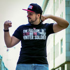 Image produit The Falcon and the Winter Soldier - T-Shirt Logo noir