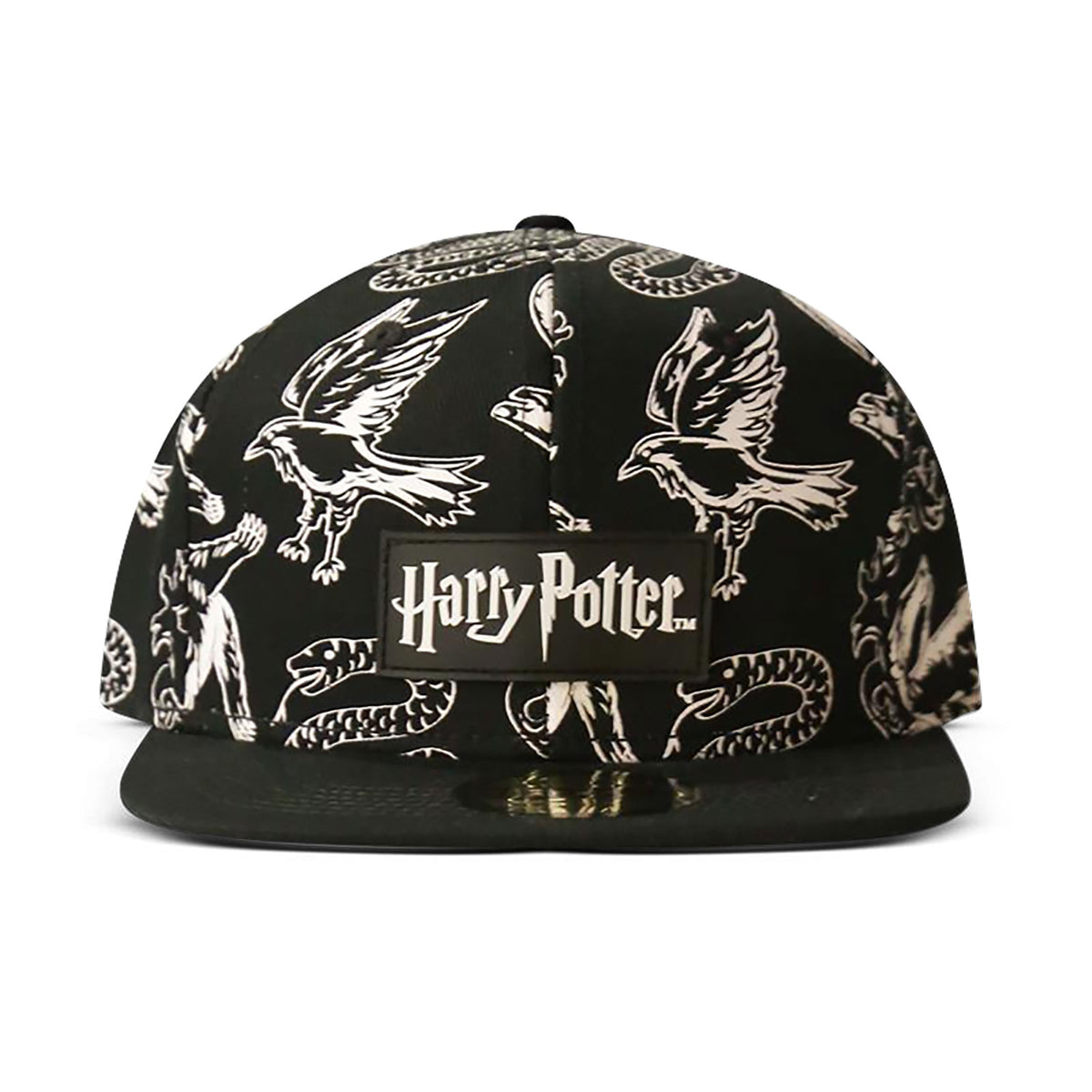 Produktbild Harry Potter - Hogwarts Wappentiere Snapback Cap schwarz-weiß