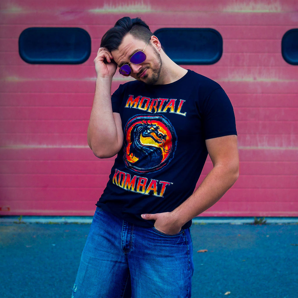 Productafbeelding Mortal Kombat - Logo T-shirt zwart