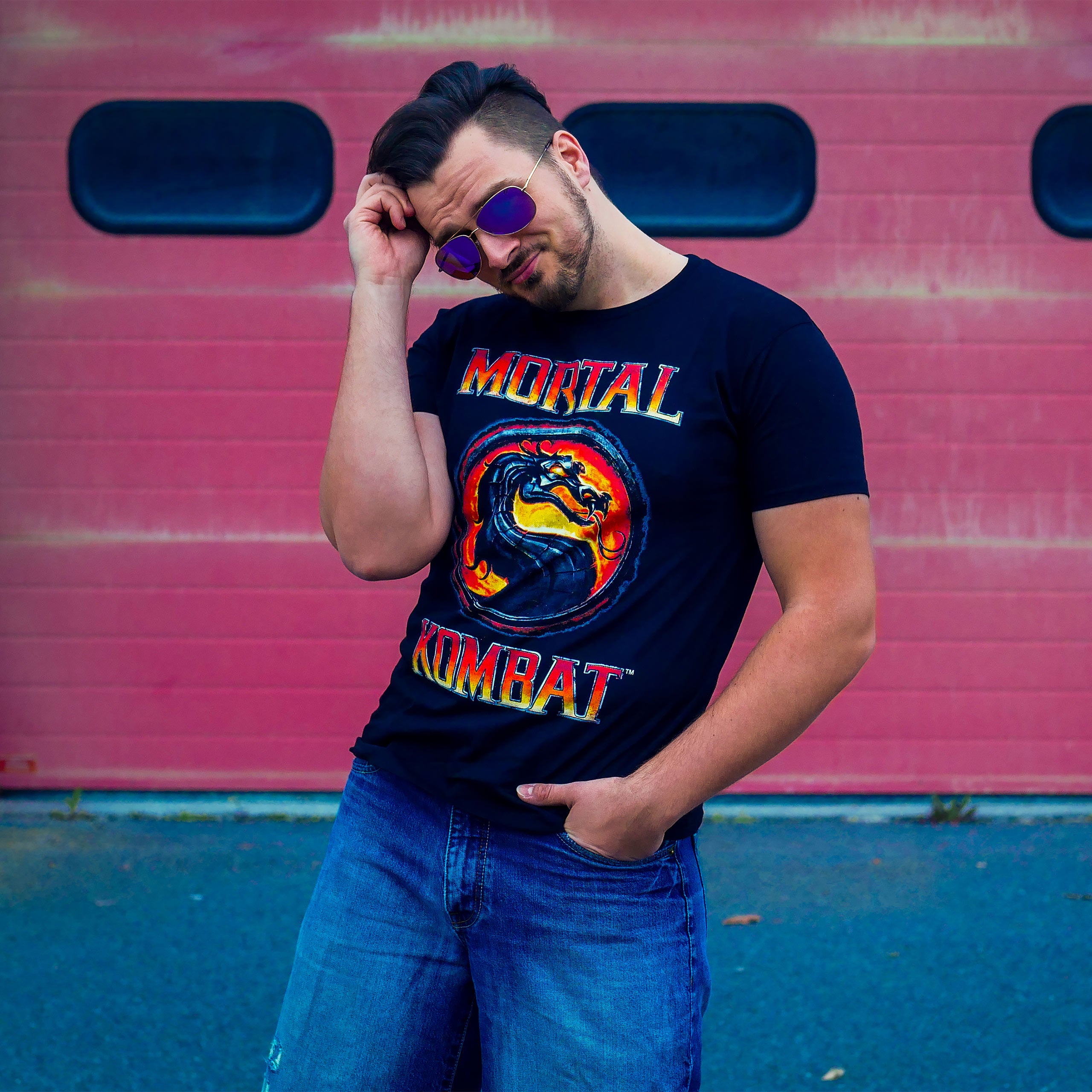 Productafbeelding Mortal Kombat - Logo T-shirt zwart