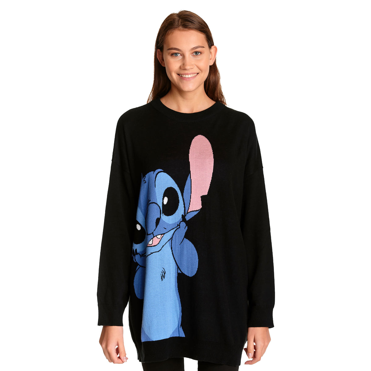 Productafbeelding Lilo & Stitch - Oversized Sweater Dames Zwart