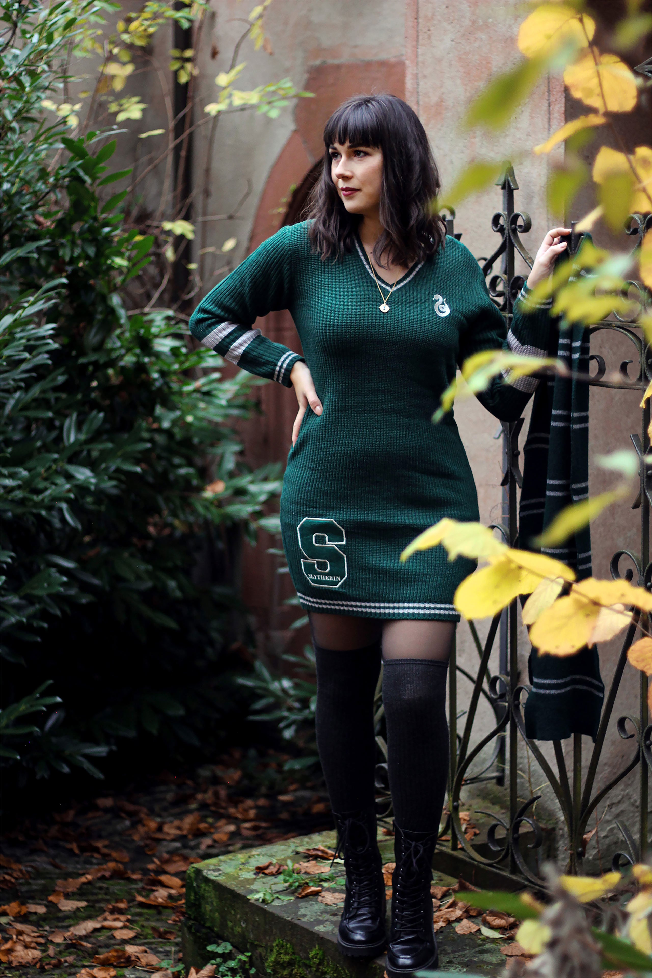 Image produit Harry Potter - Robe en tricot Slytherin verte