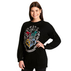 Produktbild Harry Potter - Hogwarts Wappen Oversize Sweater schwarz