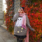 Image produit Harry Potter - Sweat Oversize Hedwig gris