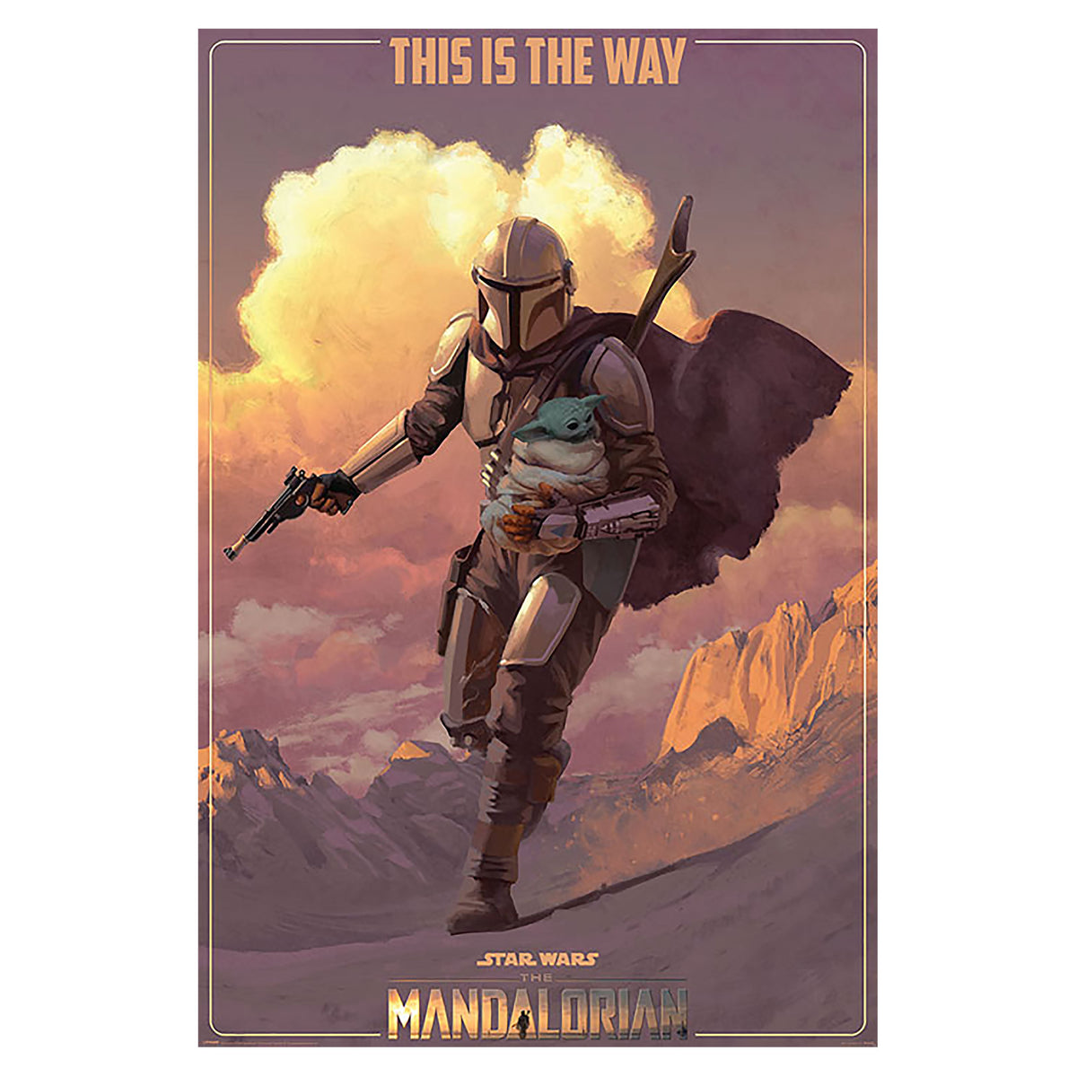 Produktbild Mandalorian on the Run Maxi Poster - Star Wars The Mandalorian