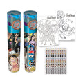 Image produit One Piece - Boîte à crayons 12 pièces avec 2 pages à colorier